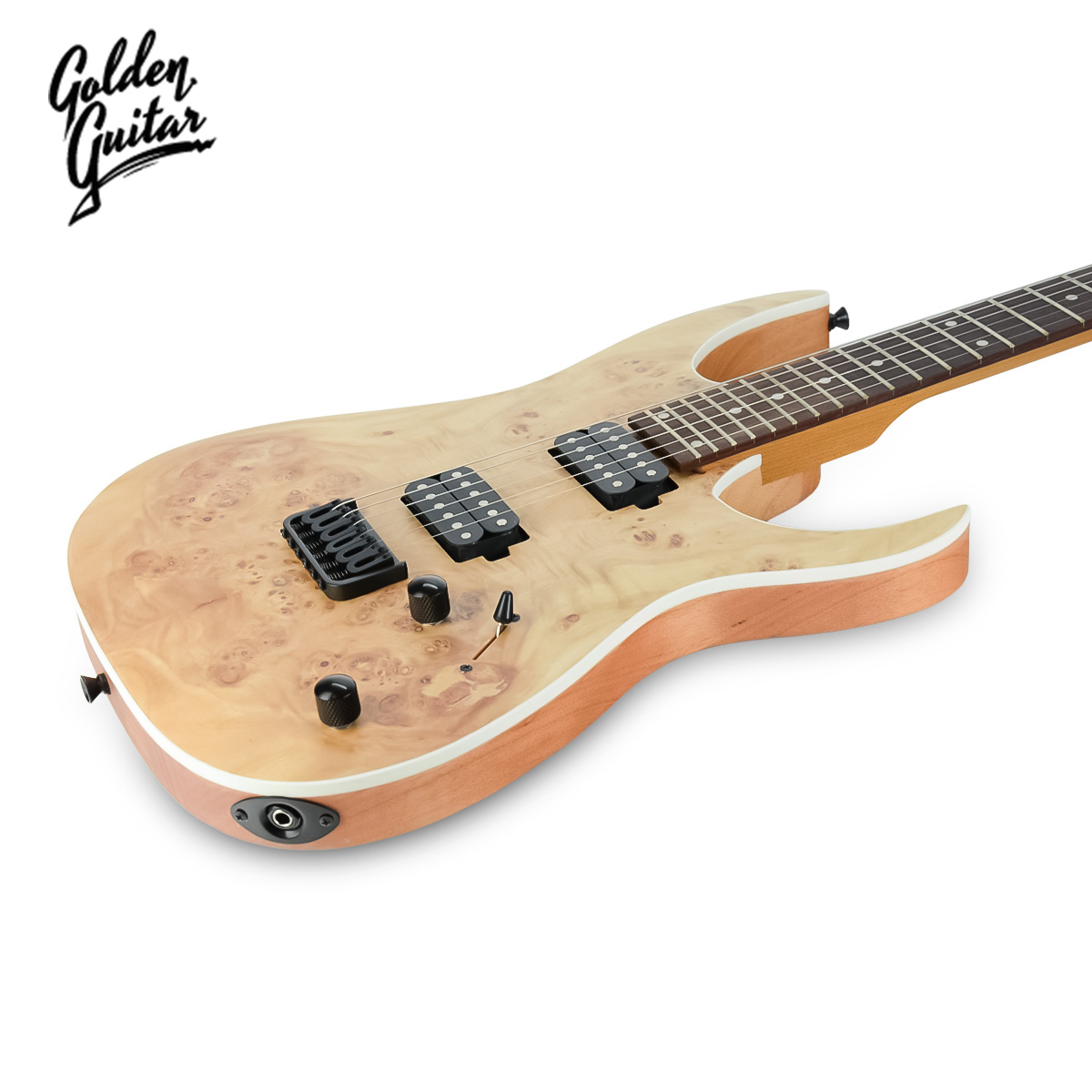 Gitara elektryczna superstrat- zestaw z futerałem -Golden Guitar naturalny  DSC_1407.JPG