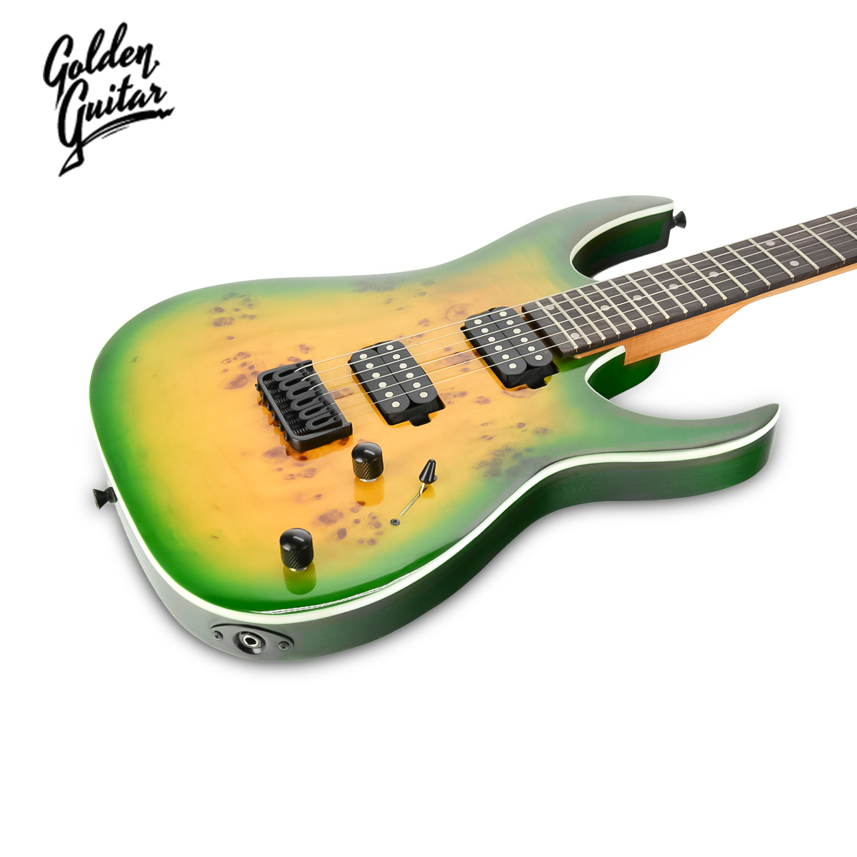 Gitara elektryczna superstrat -Golden Guitar Strat2 Zielony DSC_1426.JPG