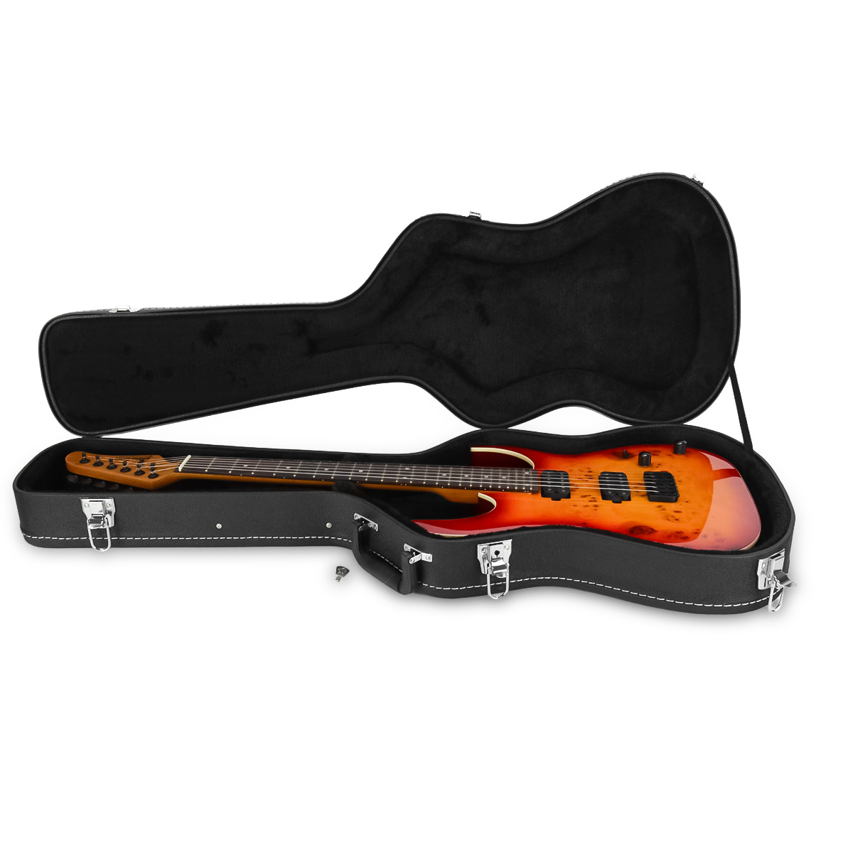 Gitara elektryczna superstrat Strat3 -zestaw z futerałem Golden Guitar  wiśnia DSC_1453.JPG