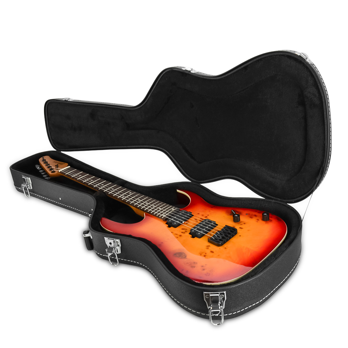 Gitara elektryczna superstrat Strat3 -zestaw z futerałem Golden Guitar  wiśnia DSC_1455.JPG