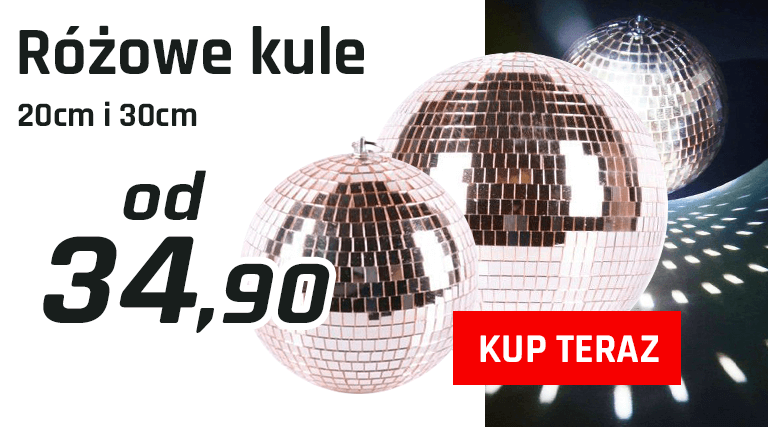 kula dyskotekowa różowa