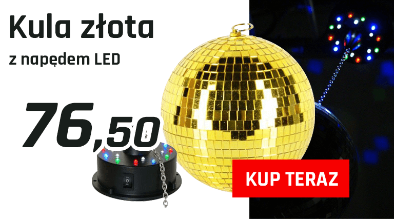 kula dyskotekowa złota