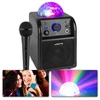 Głośnik bluetooth karaoke kula LED SBS50B BT czarny+ mikrofon bezprzewodowy