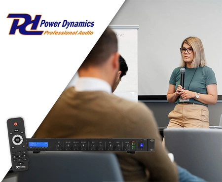 Odtwarzacz multimedialny Power Dynamics PDC90 ze wzmacniaczem DAB+/USB/MP3/BT