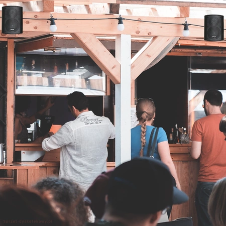 Kolumny instalacyjne dwudrożne 100W - para, kolor czarny