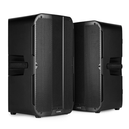 Zestaw kolumn aktywnych Vonyx VD715A z Bluetooth i bezprzewodowym parowaniem stereo - Bi-amp - 15 cali - 1800W