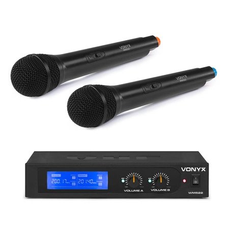 Zestaw mikrofonów doręcznych VHF Vonyx WM522