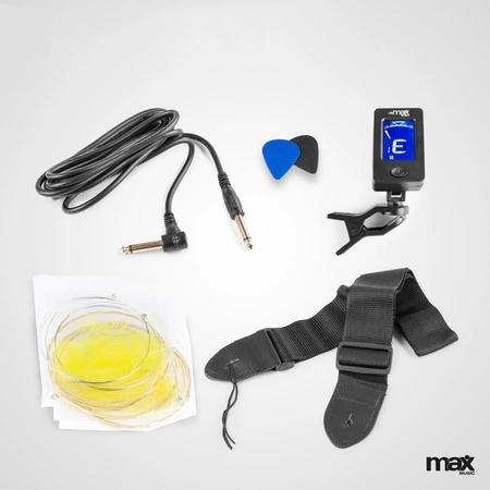 Zestaw: Gitara elektroakustyczna ShowKit Max sunburst+ wzmacniacz+ akcesoria