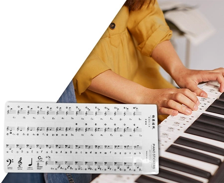 Naklejki na klawisze do pianina/keyboardu