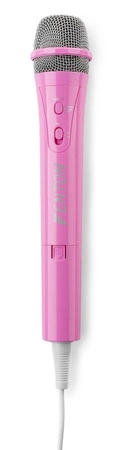Mikrofon karaoke z oświetleniem RGB KMD55P różowy