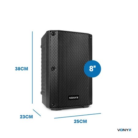 Kolumna aktywna Bi-amp 8" 250 W BT MP3 Vonyx VSA08BT