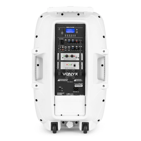 Kolumna z mikrofonami/ nagłośnienie mobilne Verve46 15”Vonyx biały