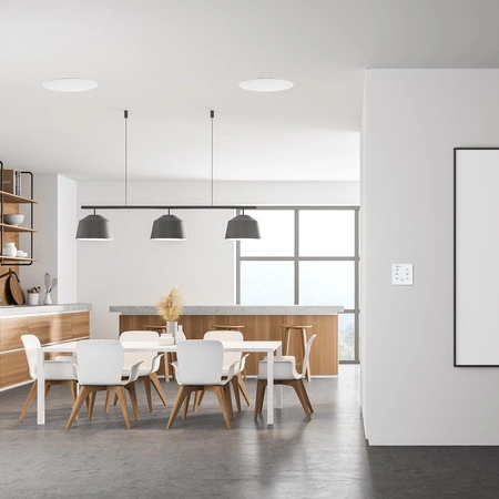 Wzmacniacz audio Powerline A50W BT do montażu ściennego, biały