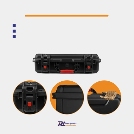 Uniwersalna walizka transportowa Power Dynamics GIGCase70R Heavy Duty - Seria R - IP67 - czarna