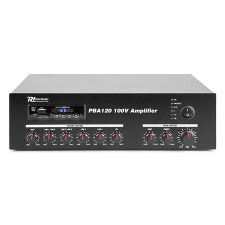 Zestaw czarnych głośników do muzyki w tle 4 x 4" BV40B 100V z wzmacniaczem bluetooth