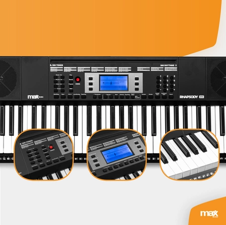 Keyboard MIDI 61-klawiszy czułych na dotyk Rhapsody61M Max