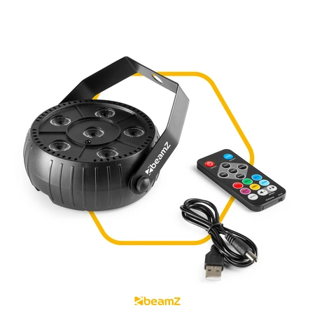 Reflektor Party Par bateryjny 6X 2W RGB Beamz