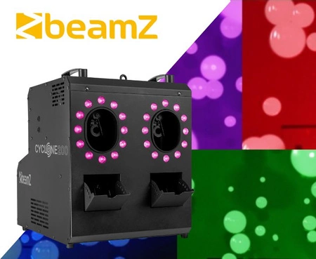 Wytwornica dymu i baniek z diodami RGBW Cyclone200 Beamz