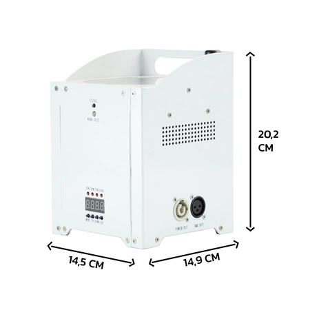 4x Oświetlacz bateryjny PARLED-W15WH LED RGBAW 60W AFX Lihgt+ 4x osłona przeciwdeszczowa gratis