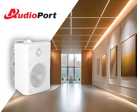Kolumna ścienna 4'' 20W/ 100V AK20-W biała Audioport