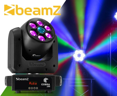 Głowa ruchoma Cobra 160 Spot 100W z 6x 10W B-Eye Beamz