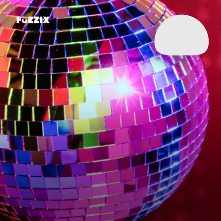 Zestaw: Kula lustrzana 20cm+ napęd bateryjny z diodami LED