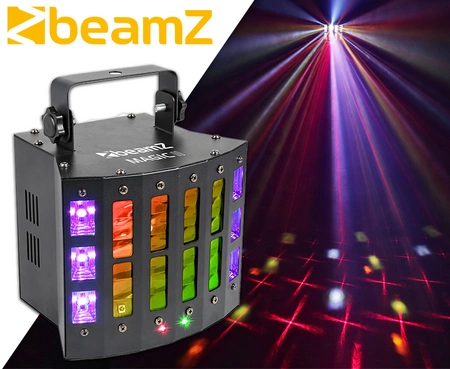 Efekt świetlny LED DERBY z laserem i stroboskopem BeamZ MAGIC2