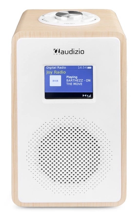 Przenośne radio DAB+ Modena z akumulatorem 2000 mAh BT5.0 jasne drewno