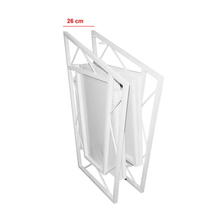 Stół stanowisko DJ składane białe + torba