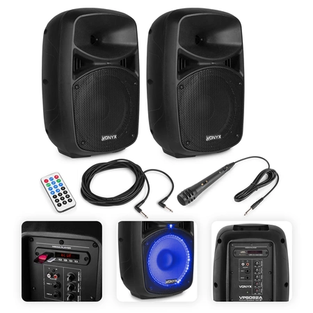 Zestaw Karaoke dla dorosłych z kompletną instalacją dźwiękową - Bluetooth - 400W