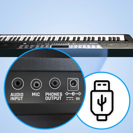 Keyboard 61 podświetlanych klawiszy KBB.217