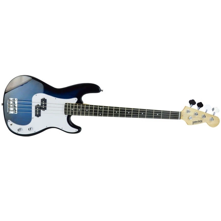Gitara basowa - kompletny zestaw -Golden Guitar PBGB-40 czarno-niebieska