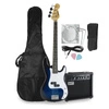 Gitara basowa - kompletny zestaw -Golden Guitar PBGB-40 czarno-niebieska