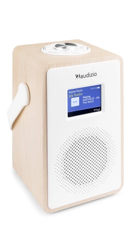 Przenośne radio DAB+ Modena z akumulatorem 2000 mAh BT5.0 jasne drewno