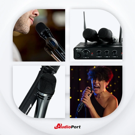 Zestaw mikrofonów bezprzewodowych doręcznych UHF+ stacja Audioport SU-750HH