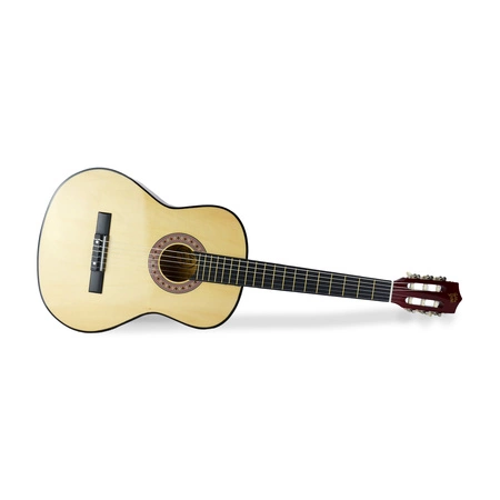 Zestaw: Gitara klasyczna 39" 4/4 naturalna+ akcesoria 2x statyw+ podnóżek gitarowy Golden Guitar