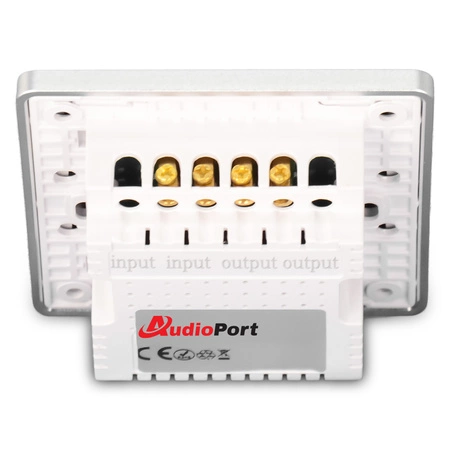 Regulator głośności 10W/100V - ARG3 srebrne szkło Audioport