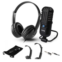Zestaw: Słuchawki HIFI DJ VH100 z mikrofonem pojemnościowym Vonyx