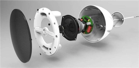 Głośnik wiszący Power Dynamics 1szt PDS40B 100V / 8 Ohm - 5,25'' czarny