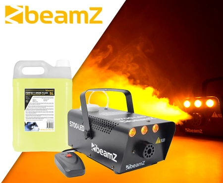 ZESTAW Wytwornica dymu z efektem LED S700-LED BeamZ + płyn 5L