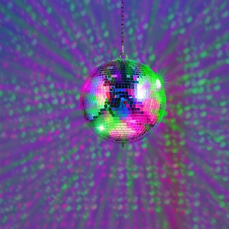 Zestaw: Kula lustrzana 30cm MB30+ napęd sieciowy+ reflektor peflektor pinspot LED 5W