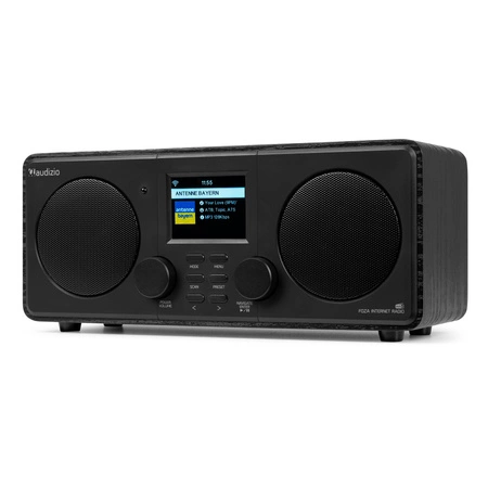 Radio internetowe Foza WiFi Stereo z DAB+ czarne Audizio