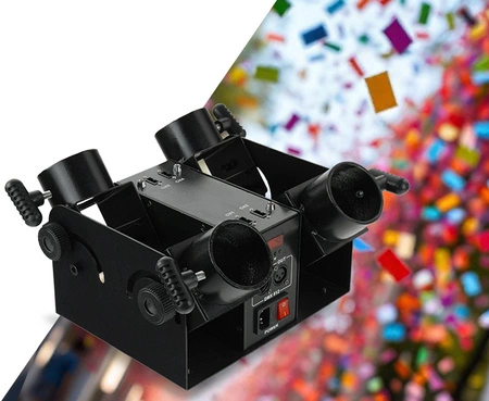 Poczwórna elektryczna wyrzutnia konfetti BLAST400 Firefog