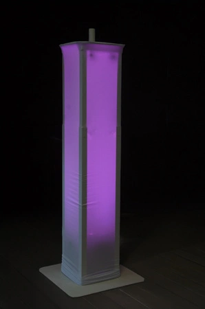 Biały totem 100-175cm PTS23W statyw sceniczny Dj z akcesoriami