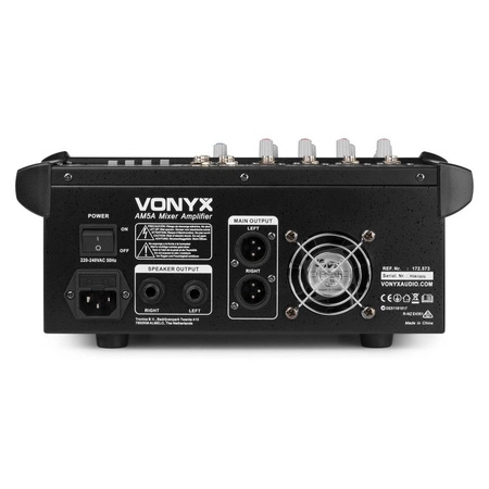 Powermikser 5-kanałowy DSP BT SD USB MP3 AM5A Vonyx