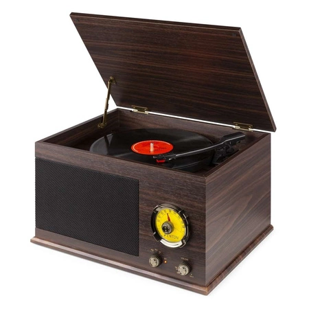 Gramofon RP173 Fenton Vintage USB BT FM brązowy+ winyl gratis
