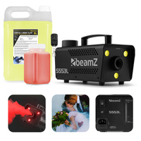 Zestaw: Wytwornica dymu z efektem LED RGB Beamz+ płyn do dymu 5l