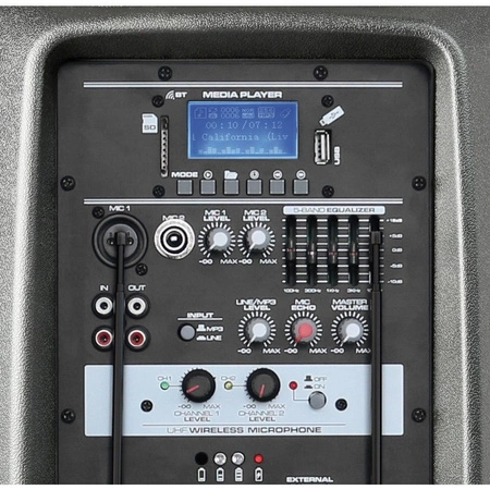 Kolumna mobilna z mikrofonami 600W Vonyx AP1200PA 12"