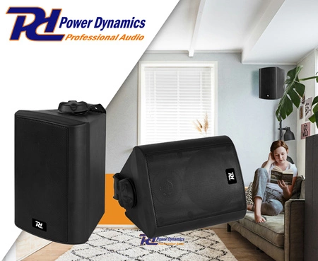 Kolumny instalacyjne dwudrożne 100W - para, kolor czarny