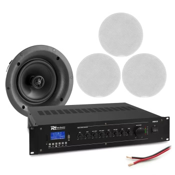 Profesjonalny system głośników sufitowych 4 x 5.25" FCS5 z wzmacniaczem bluetooth